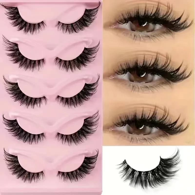 lonzunin ריסים מלאכותיים Cat Eye – 5 זוגות