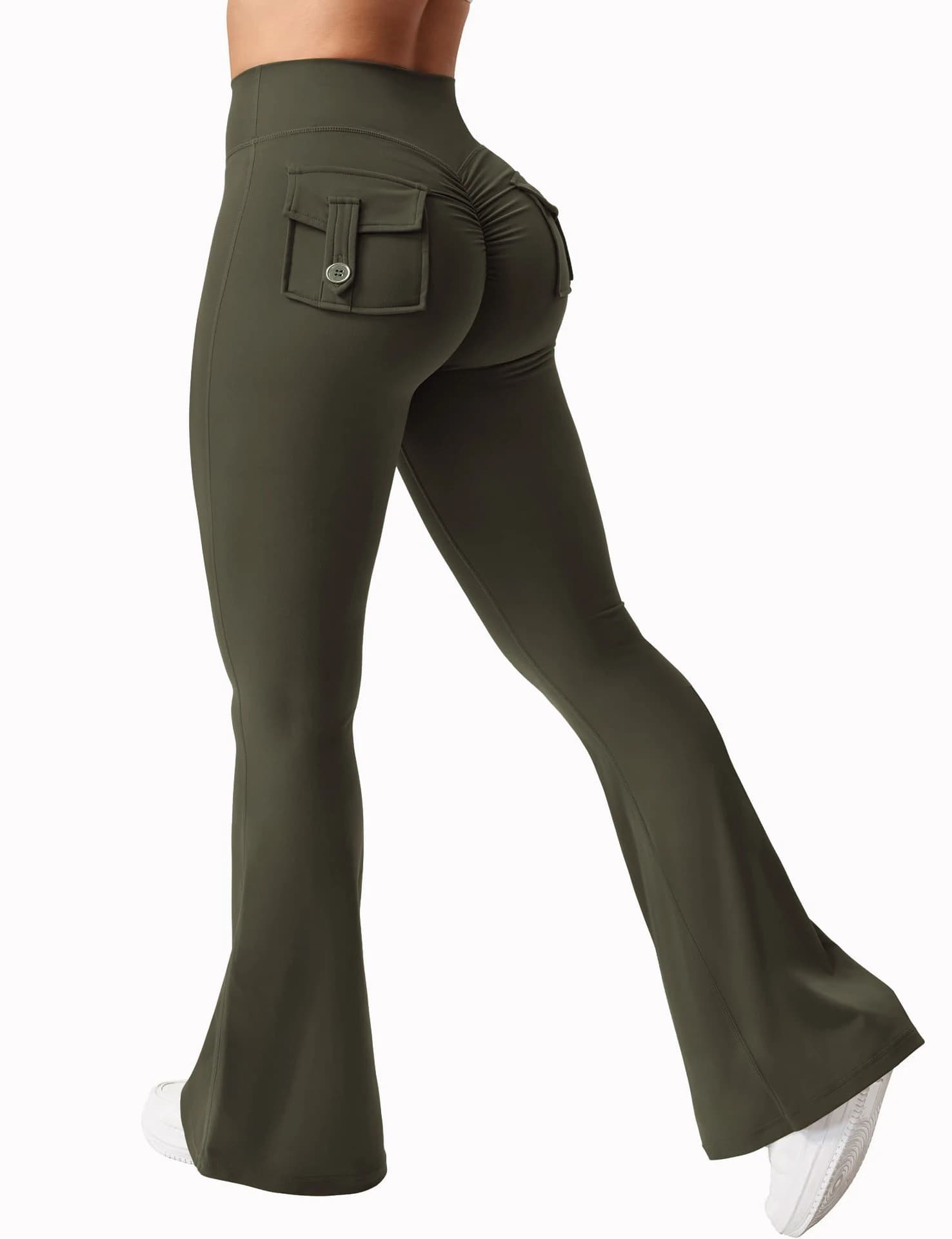 Women's Wide Leg Yoga Leggings עם כיסים