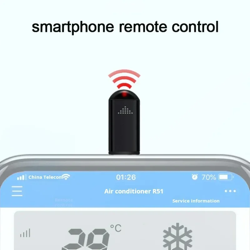 מתאם Type-C לטלפון עם שלט אינפרא אדום חכם