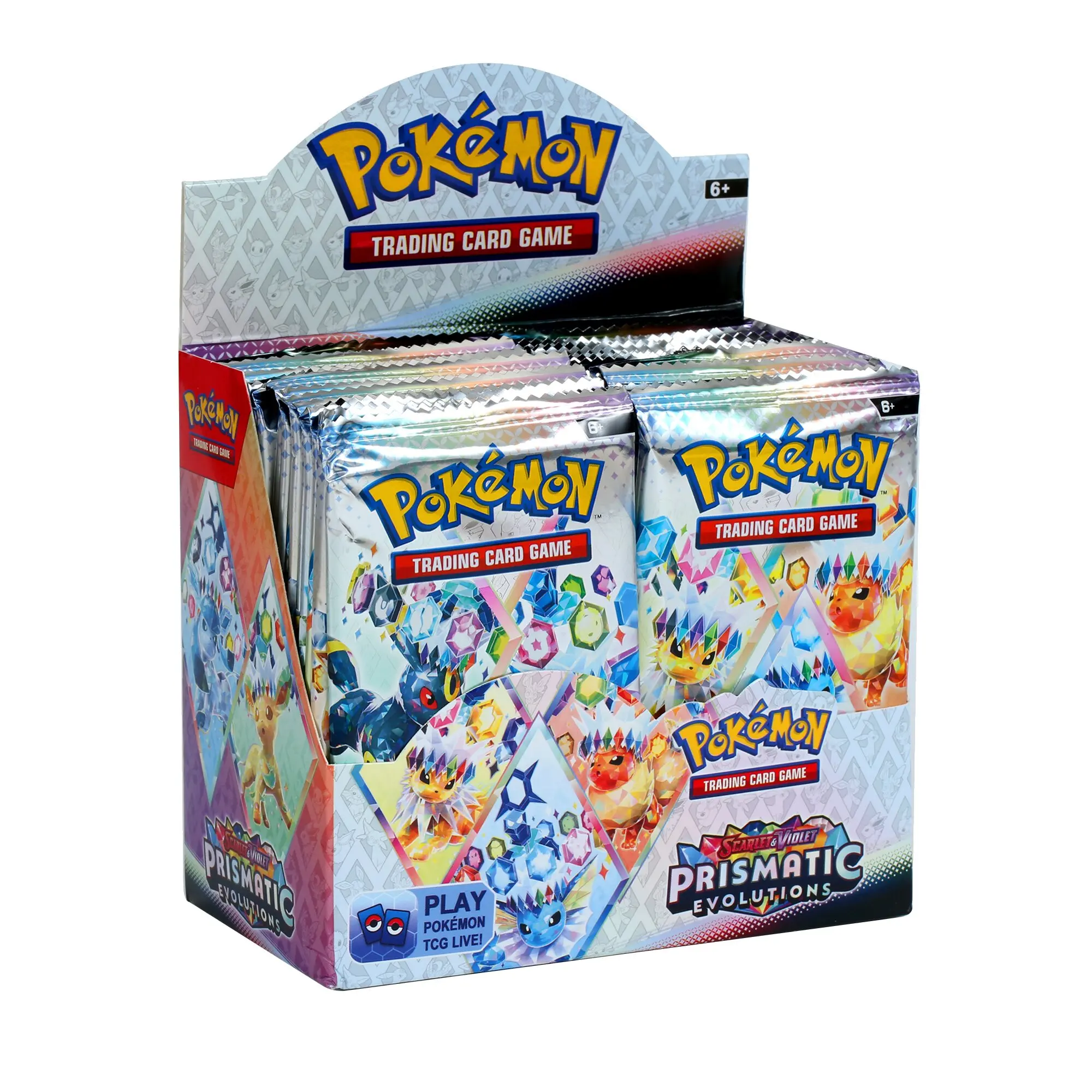 Pokémon Prismatic Evolutions חבילות בוסטר באנגלית