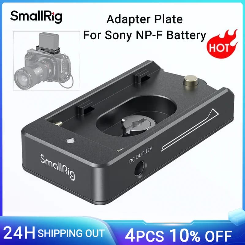 SmallRig פלטת מתאם לסוללות Sony NP-F ל-BMPCC 4K/6K