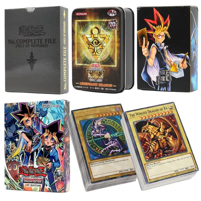 חבילת כרטיסי Yu-Gi-Oh! עם קופסת פח