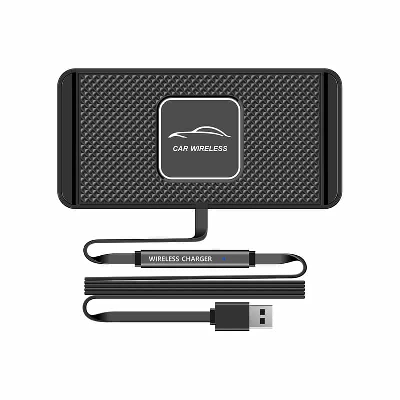 משטח טעינה אלחוטית לרכב raugee ל-iPhone ול-Samsung