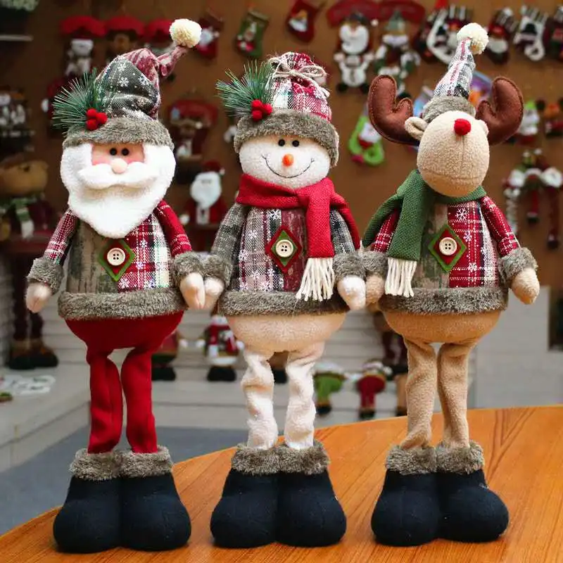 דמויות דקורטיביות לחג המולד Santa / Snowman / Reindeer
