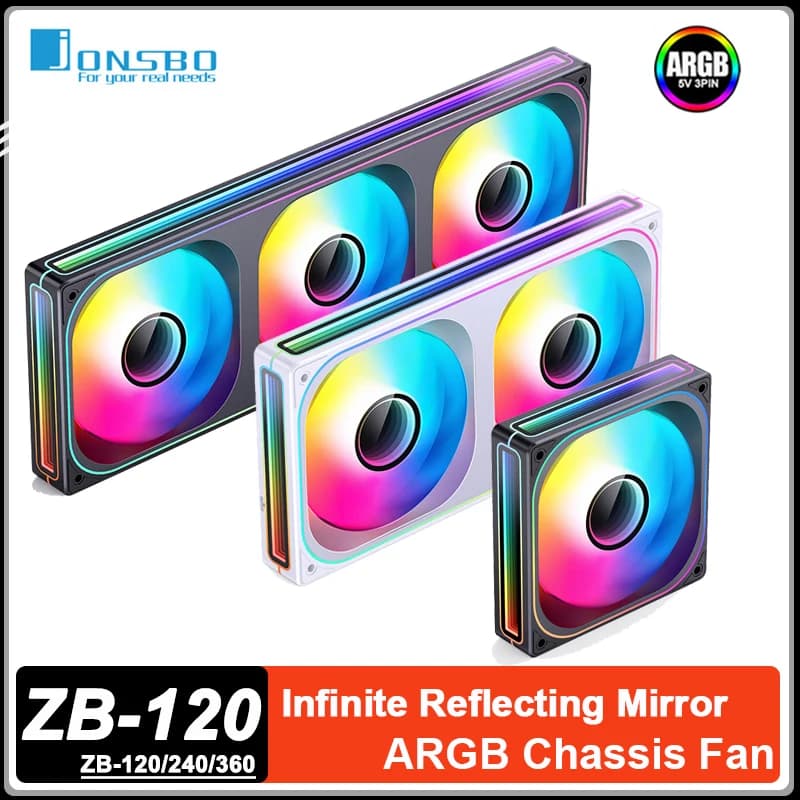 JONSBO ZB-120 ערכת מאווררי ARGB למארז PC