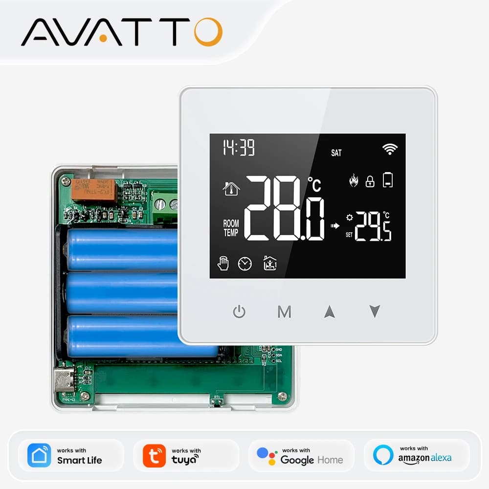 AVATTO תרמוסטט חכם WiFi/ZigBee לחימום