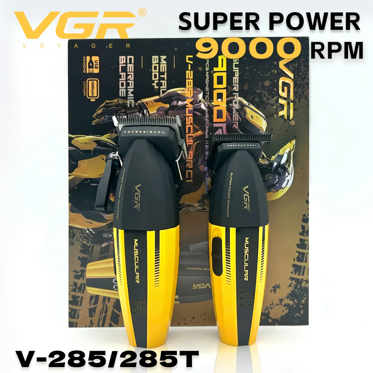 VGR V-285 מכונת תספורת וטרימר מקצועית