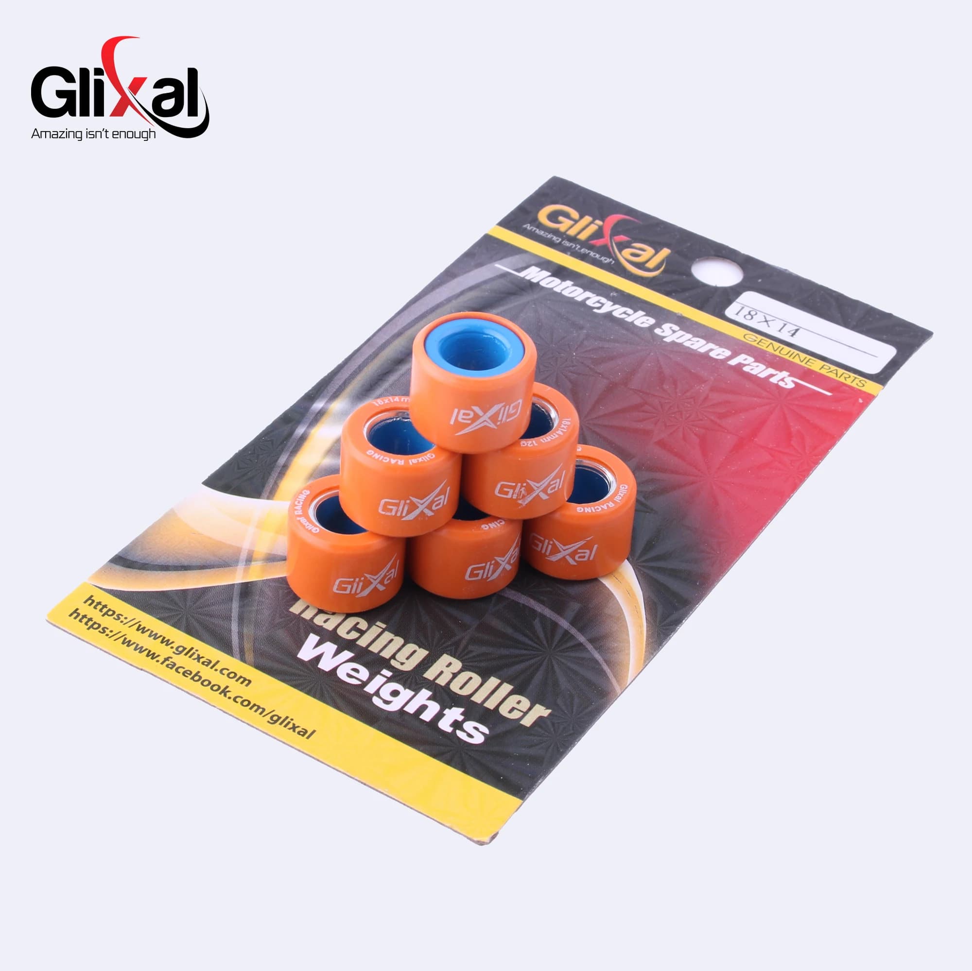 Glixal משקולות וריאטור 18x14 מ״מ ל-GY6 125/150