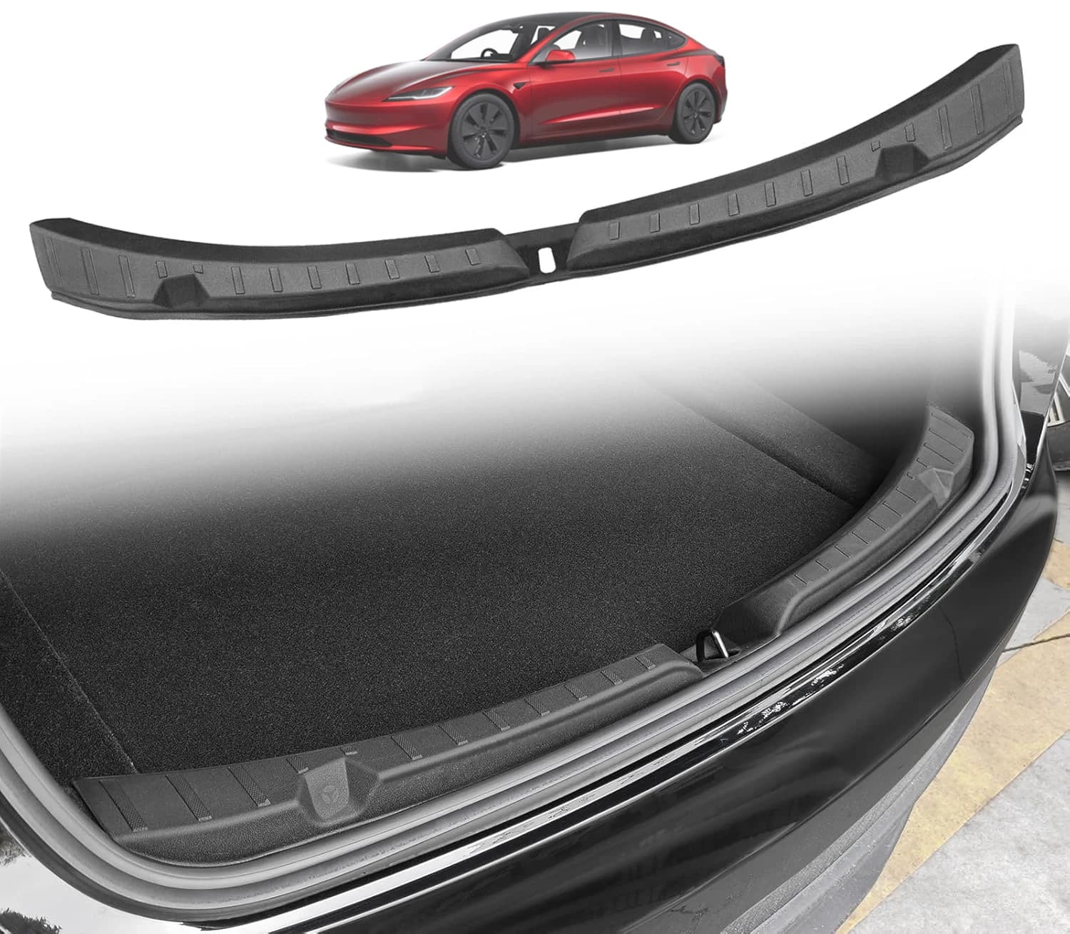 מגן סף תא מטען ל-Tesla Model 3 Highland