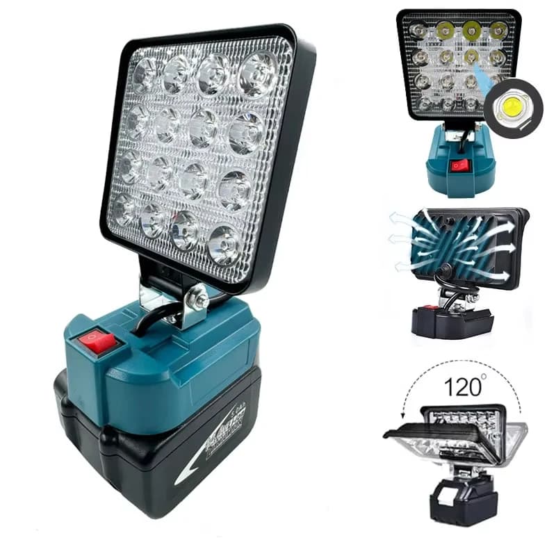 פנס עבודה LED נטען למקיטה 14.4V-18V