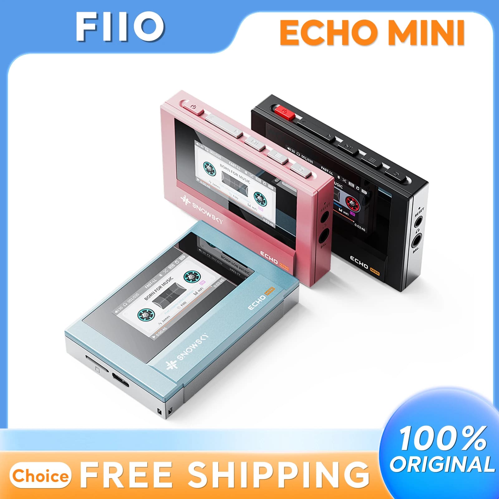 Fiio Snowsky Echo Mini נגן MP3 נייד רטרו